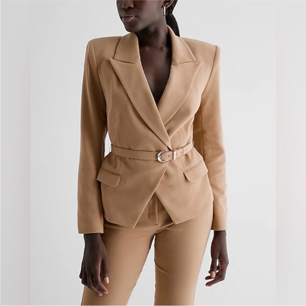 Express Tan Blazer with Belt